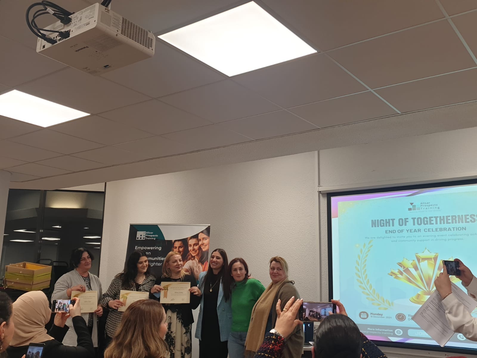 Women's Day celebration group at Alisar Prospects Training